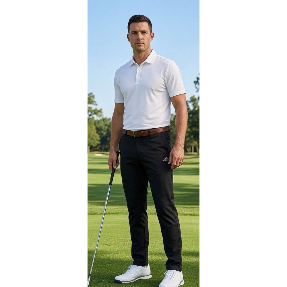 Adidas Golf Pants Men’s Black ClimaLite Straight Leg  Lightweight,  Size 34 X 30